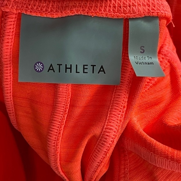 Athleta Pacifica fitted 1/4 zip vermillion tee - Picture 4 of 6